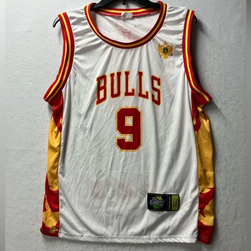 NBA Chicago Bulls Jersey Nikola Vucevic 9 Vooch SGA Basketball Size Large